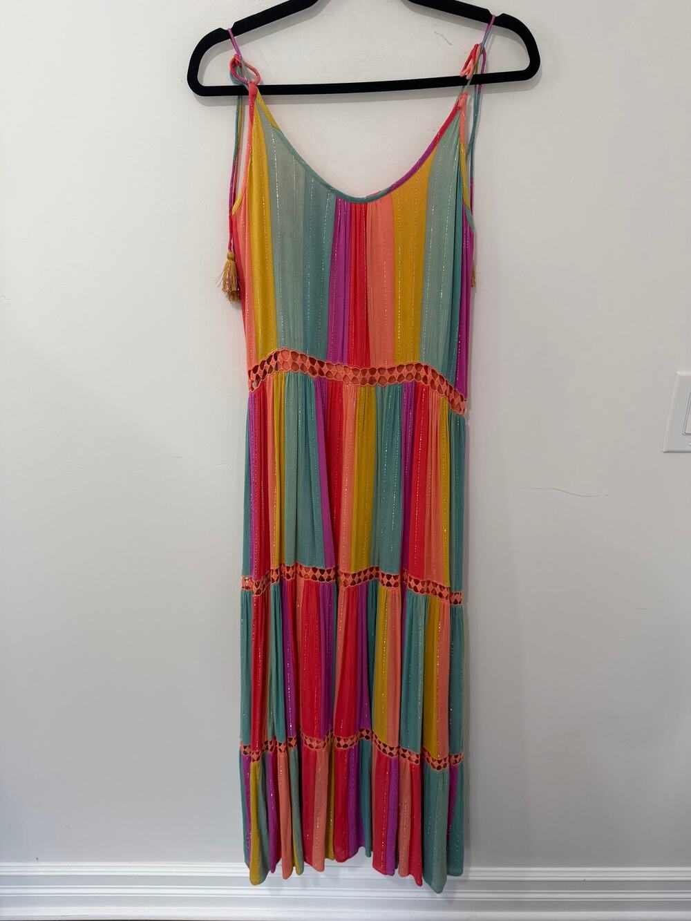 Z&L Maxi Dress Rainbow Multi Size S